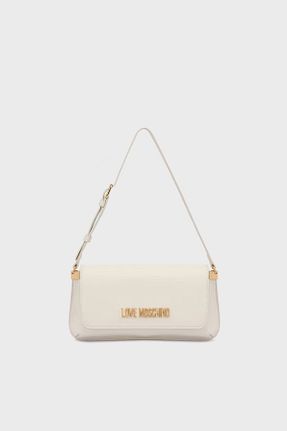 کیف دوشی بژ زنانه پلی اورتان Love Moschino - کد 893497445