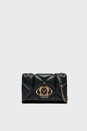کیف دوشی مشکی زنانه پلی اورتان Love Moschino - کد 893497439
