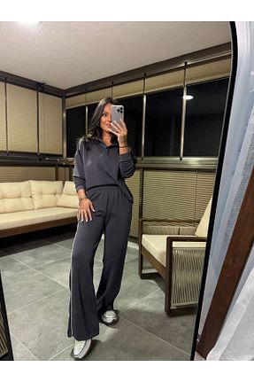 ست بالاتنه و پائین تنه طوسی زنانه caddstore - کد 893540174