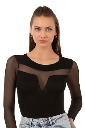 بادی مشکی زنانه یقه دوچرخه ÖZKAN underwear - کد 35807668