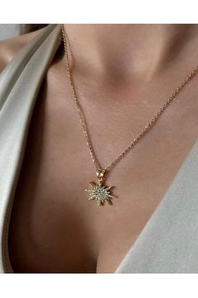 گردنبند استیل ( فولاد ) طلائی زنانه استیل (فولاد) Şirince - کد 893548776