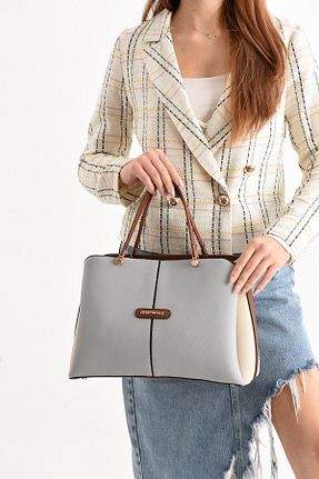 کیف دوشی سفید زنانه چرم مصنوعی STYLE BAGS - کد 893552616
