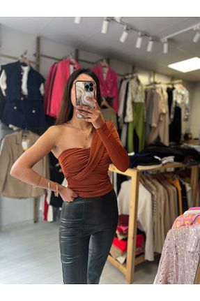 دامن نارنجی زنانه پارچه Butik - کد 893747430