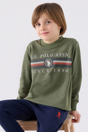 ست لباس راحتی خاکی بچه گانه ساده U.S. Polo Assn. - کد 895485976