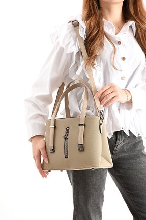کیف دوشی بژ زنانه چرم مصنوعی ImPolo - کد 893569801