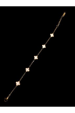 دستبند استیل (فولاد) سفید زنانه استیل ضد زنگ Çalıkaksesuar - کد 871533012