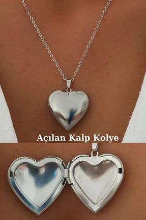 گردنبند استیل ( فولاد ) طوسی زنانه استیل ضد زنگ Herşey Nota - کد 893580553