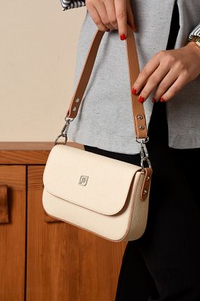 کیف دوشی قهوه ای زنانه چرم مصنوعی Just Polo - کد 761580456