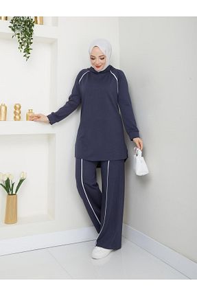 ست بالاتنه و پائین تنه حجاب طوسی زنانه Relaxed Moda Krash - کد 893588090
