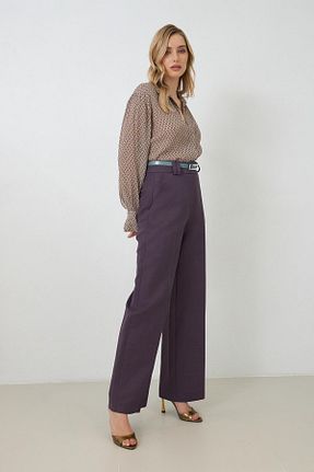 شلوار بنفش زنانه پنبه ای Setre - کد 893579010