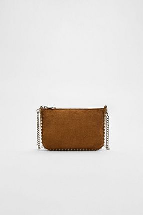 کیف دوشی قهوه ای زنانه پلی استر Stradivarius - کد 893579955