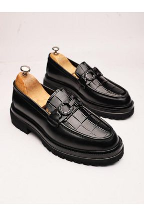 کفش کلاسیک مشکی مردانه چرم خالص İBAY - کد 893735799