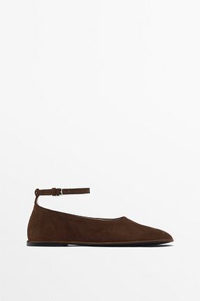 کفش کژوال قهوه ای زنانه چرم خالص Massimo Dutti - کد 893733469