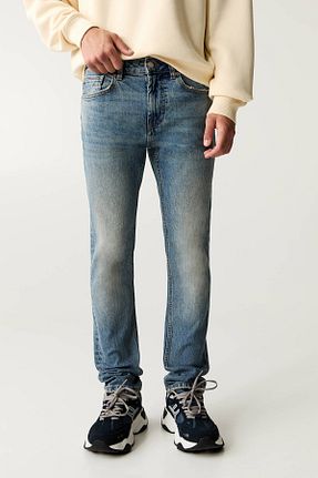 شلوار جین آبی مردانه رگولار Pull & Bear - کد 896088743