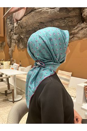 دستمال گردن آبی زنانه ابریشم Belli - کد 893722638