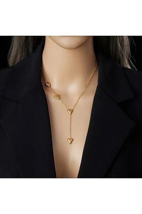 گردنبند استیل ( فولاد ) زرد زنانه استیل (فولاد) MAF Atölye - کد 893735420