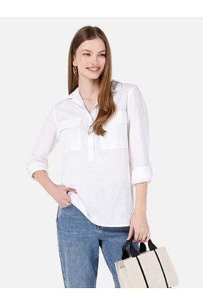 بلوز سفید زنانه ساده Colin’s - کد 825531461