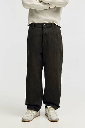 شلوار جین سبز مردانه پاچه ساده Pull & Bear - کد 893734208