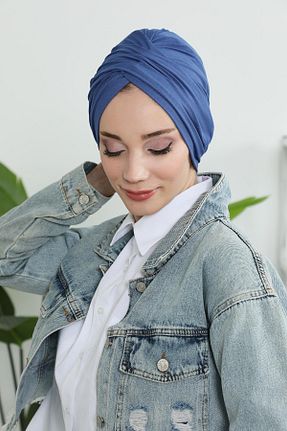 کلاه شنای حجاب سرمه ای زنانه Aisha