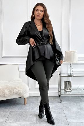 کاپشن مشکی زنانه رگولار STL - کد 893740883