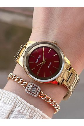 ساعت مچی قرمز زنانه 31-34 میلی متر Ferrucci - کد 893789970