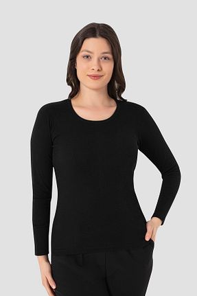 بادی مشکی زنانه یقه دوچرخه Arma Yıldız - کد 322335442