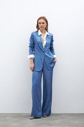 شلوار سرمه ای زنانه پلی استر Sateen - کد 884238584