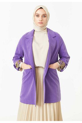کت بلیزر بنفش زنانه پارچه Setrms - کد 893788562