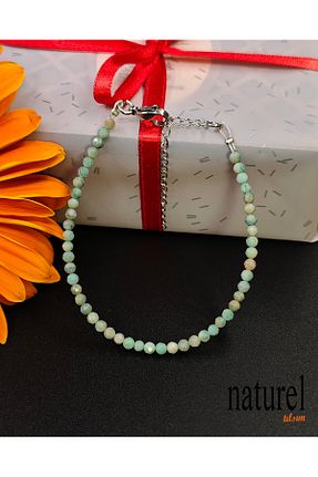 دستبند جواهر آبی زنانه سنگ طبیعی Naturel Tılsım - کد 877571626