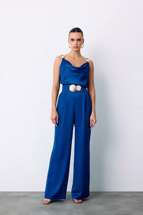 شلوار سرمه ای زنانه ساتن Sateen - کد 893791387