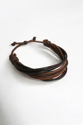 دستبند جواهر قهوه ای مردانه LA TINY - کد 893802105