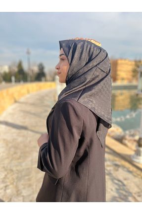 روسری مشکی İpek Jakar Hint İpek - کد 893802303