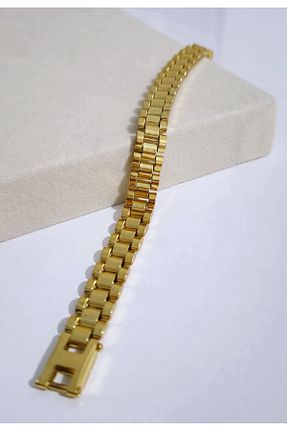 دستبند استیل (فولاد) زرد زنانه استیل (فولاد) DENİZ - کد 876189136