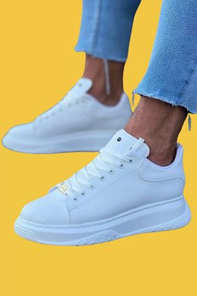 کفش کژوال سفید مردانه چرم مصنوعی shoecide - کد 788878723