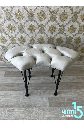 پوف و نیمکت بژ 68 x 30 Yirmi15 - کد 893947389