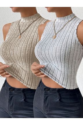 بلوز رنگی زنانه بافت دار MODA - کد 893952014