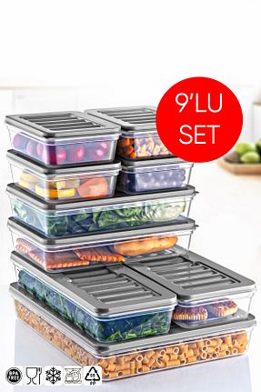 ظرف نگهداری طوسی پلاستیک Palica - کد 861970223