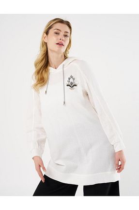 سوئیشرت حجاب نباتی زنانه پنبه ای Kayra - کد 893997323
