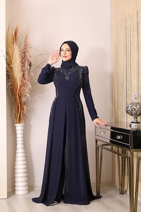 سرهمی حجاب سرمه ای زنانه رگولار Genel Markalar - کد 782768261