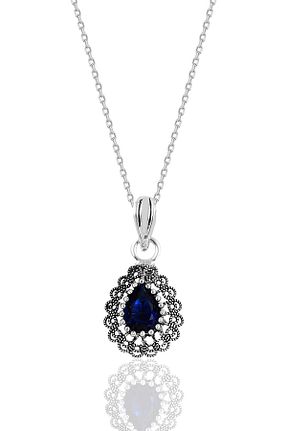 گردنبند نقره سرمه ای زنانه 925 عیار Söğütlü Silver - کد 894010929