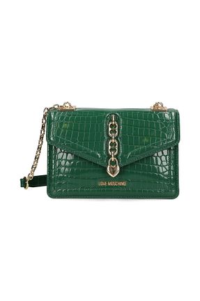 کیف دوشی سبز زنانه Love Moschino - کد 894034700