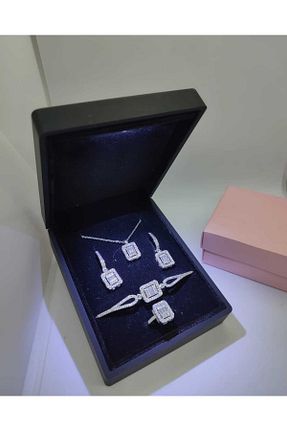 ست استیل سفید زنانه پوشش لاکی HKN AVM ACCESSORİES - کد 888178150