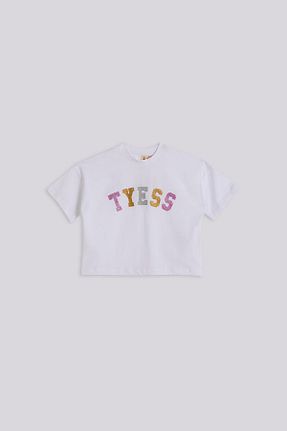 تیشرت سفید بچه گانه رگولار Tyess - کد 895741798