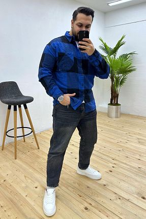 پیراهن سرمه ای مردانه رگولار VİP LOKAL - کد 894037367