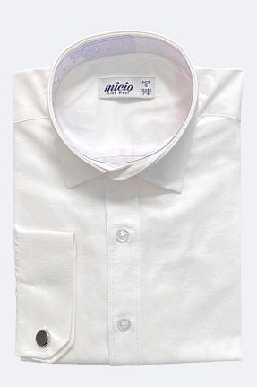 پیراهن سفید بچه گانه یقه کلاسیک Micio - کد 839270317