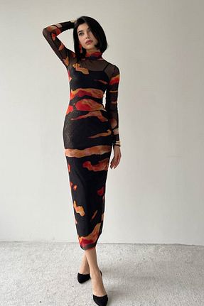 لباس رنگی زنانه بافتنی barış sülün lovebox - کد 894037488