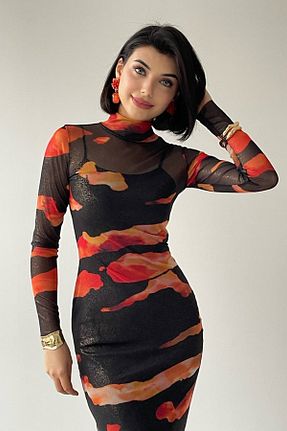 لباس رنگی زنانه بافتنی barış sülün lovebox - کد 894037488