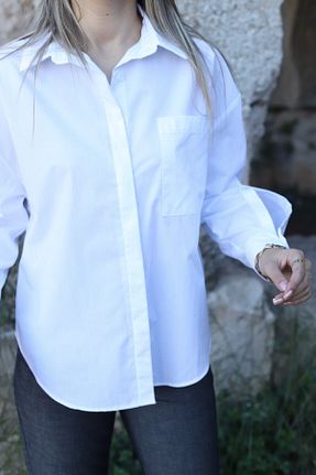 پیراهن سفید زنانه رگولار bytugcekaya - کد 894068350