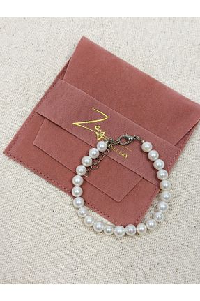 دستبند مروارید سفید مروارید آب شیرین Zey Jewellery - کد 892259103