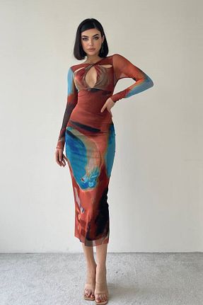 لباس رنگی زنانه پلی استر barış sülün lovebox - کد 894078455